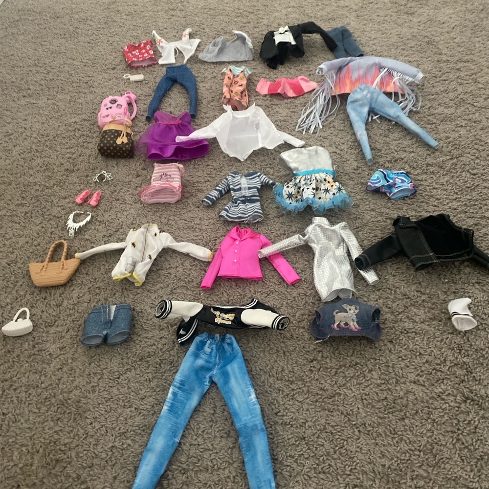 Barbie  and Ken Fashion Dolls Clothing bundle Outfits